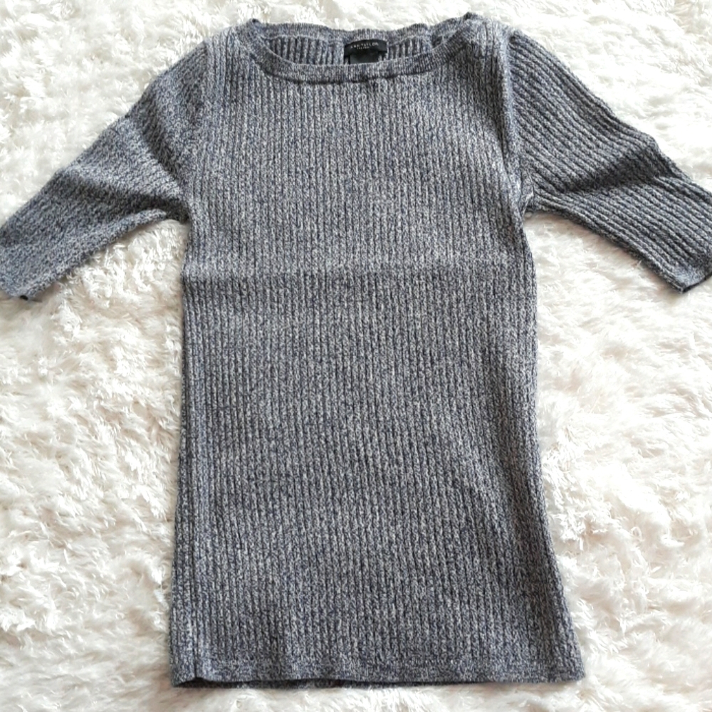 Ann Taylor blue marbled sweater